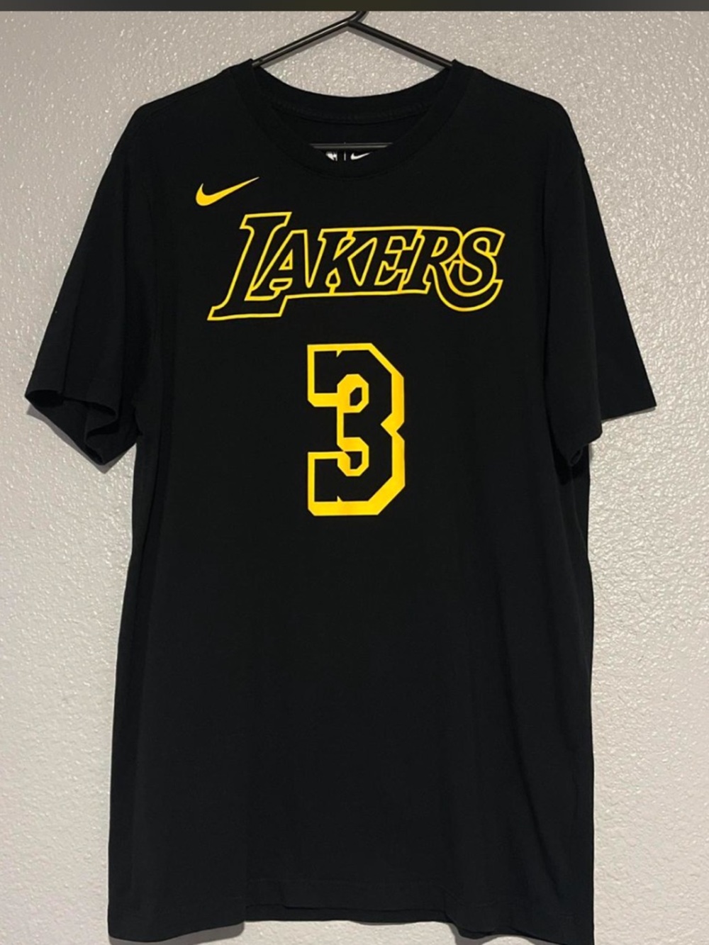 Nike Anthony Davis Black Lakers T shirt